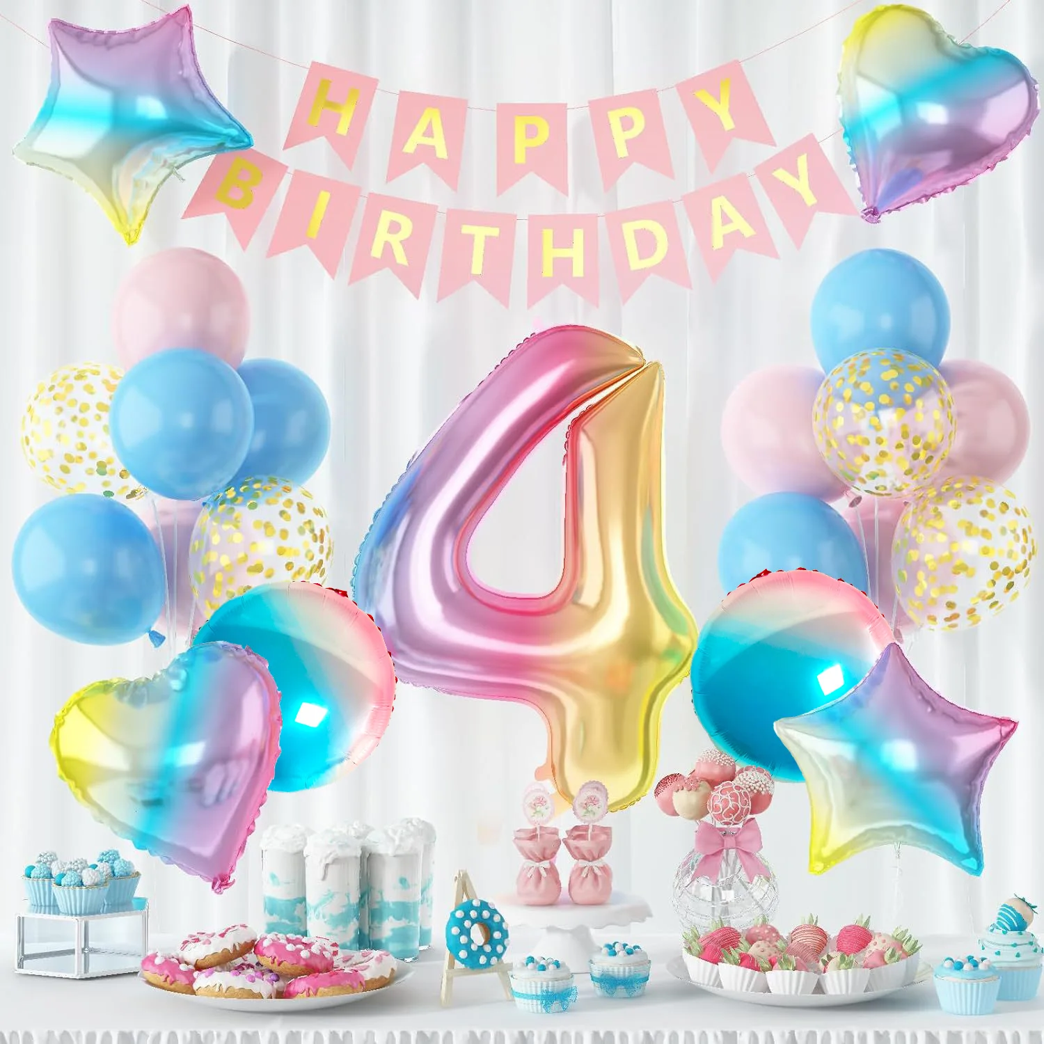 40 palcový farebný prechod číslo narodeniny balón nastaviť narodeniny vlajka vyhovovali Detí, narodeniny, party dekoratívne balón veľkoobchod