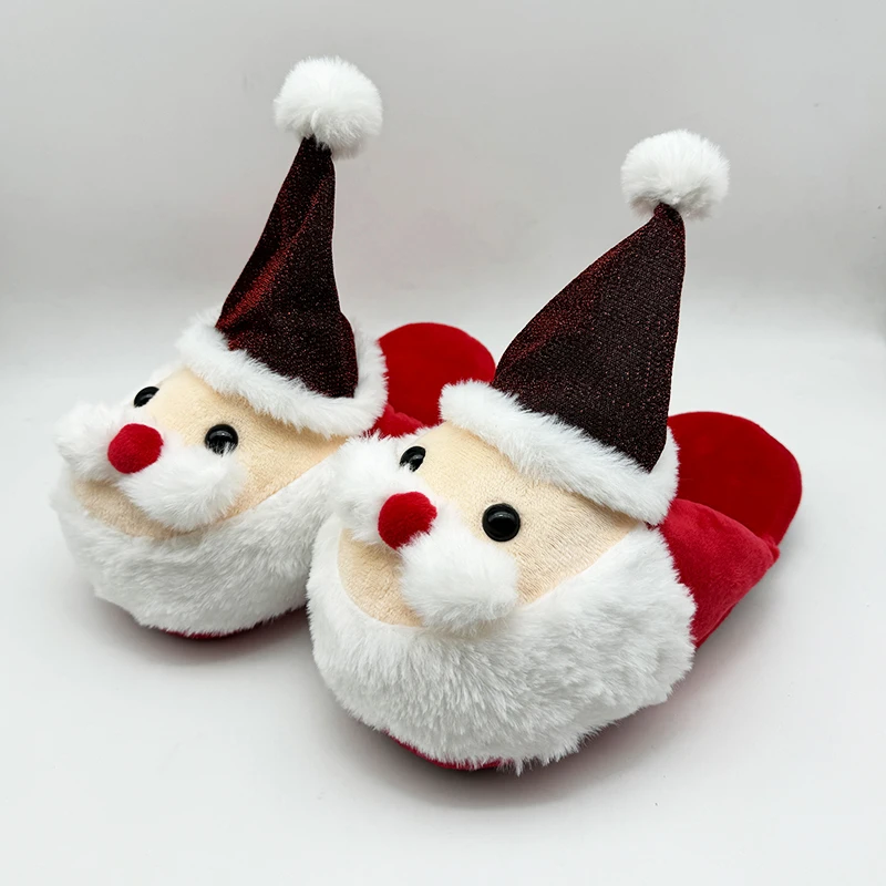 Highland Krava Santa Claus Deti Papuče Zime Jar Kožušiny Deti Papuče Vianočné Krytý Domov Dievčatá Plyšové Topánky