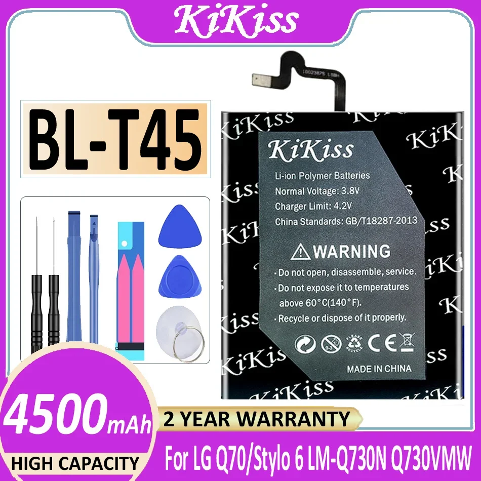  KiKiss Batéria BL-T45 Batérie 4500mAh Pre LG LM-Q730N Q70 Q730VMW Stylo 6 EAC64578501 Bateria + Trať Č.
