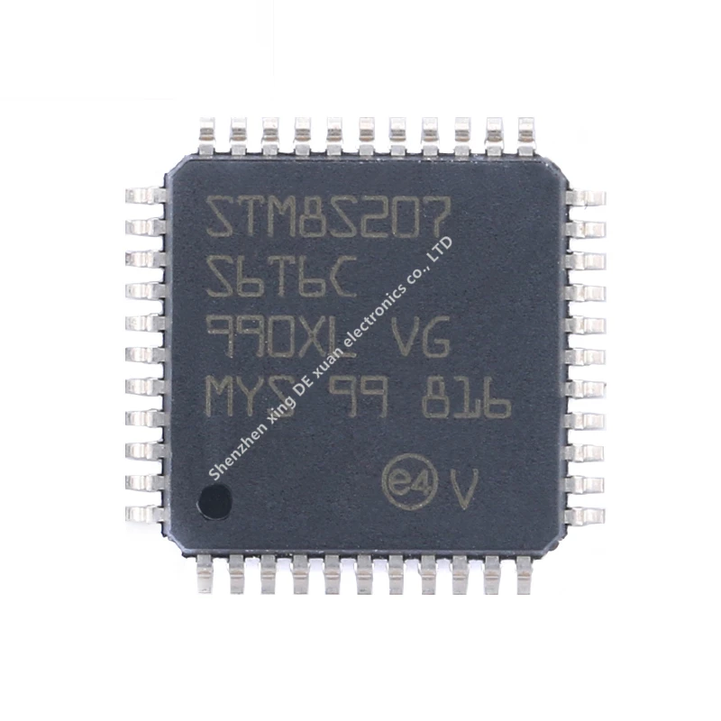 STM8S207S6T6C STM8S STM8S207 LQFP-44 24MHz 32KB Pamäť Flash 8-bitový Mikroprocesor MCU 8S207S6T6C Micro Radič RAM, 6KB IC