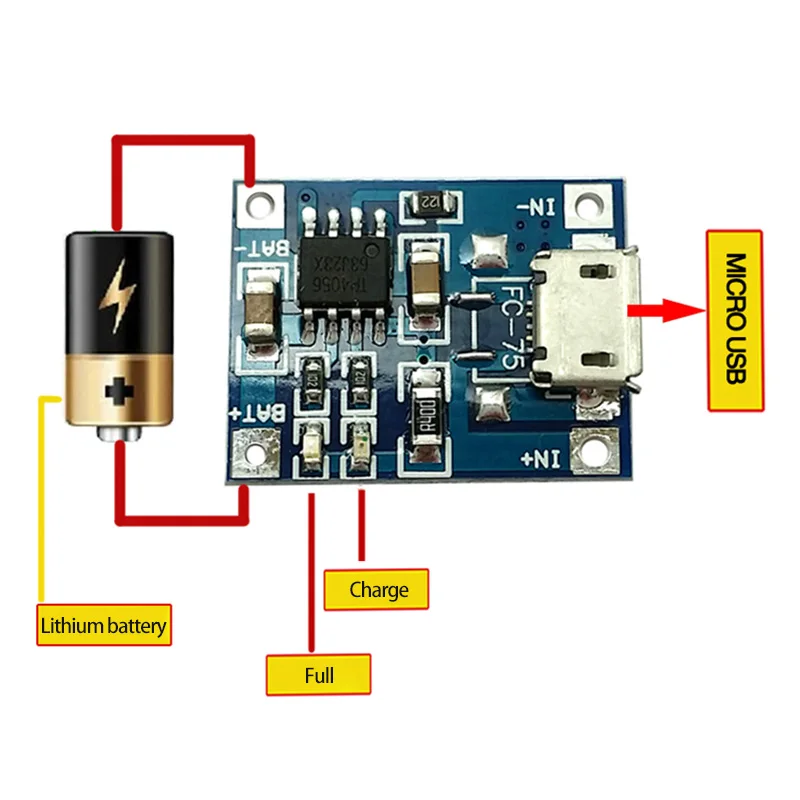 Typ-c/Micro/Mini USB 5V 1A 18650 TP4056 Lítiové Batérie, Nabíjačky Modul Plnenie Doska S Ochranou Dual Funkcie