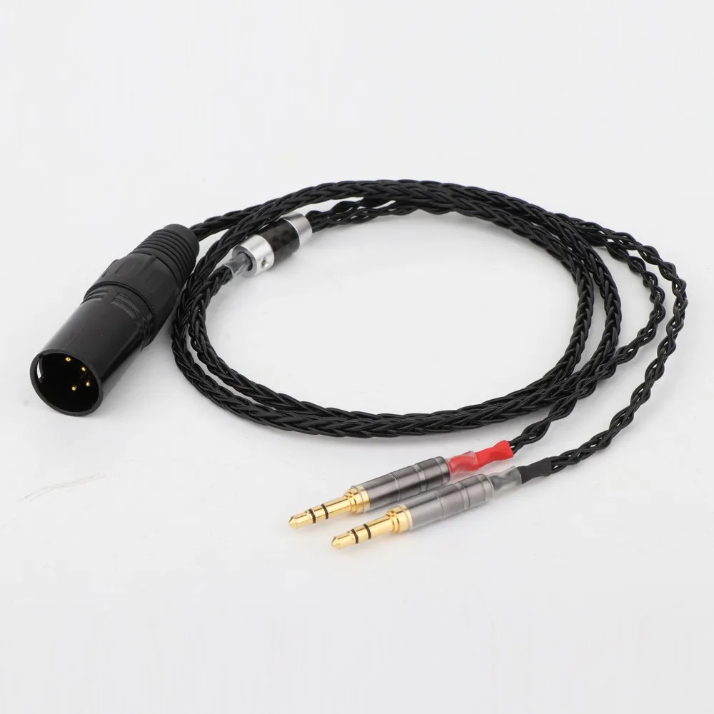 Vysoká Kvalita HC010 jednotky 2x3.5mm HIFI 4-pin XLR Vyvážený, Slúchadlá Upgrade Kábel pre Sundara Aventho hlavná elegia t1 t5p D7200 D