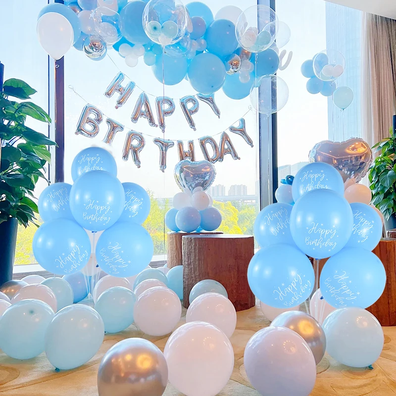 10pcs 12Inch Happy Birthday Latex Vytlačené Balóny Deťom Narodeninovú oslavu Balóny Baby Sprcha Happy Birthday Party Dodávky