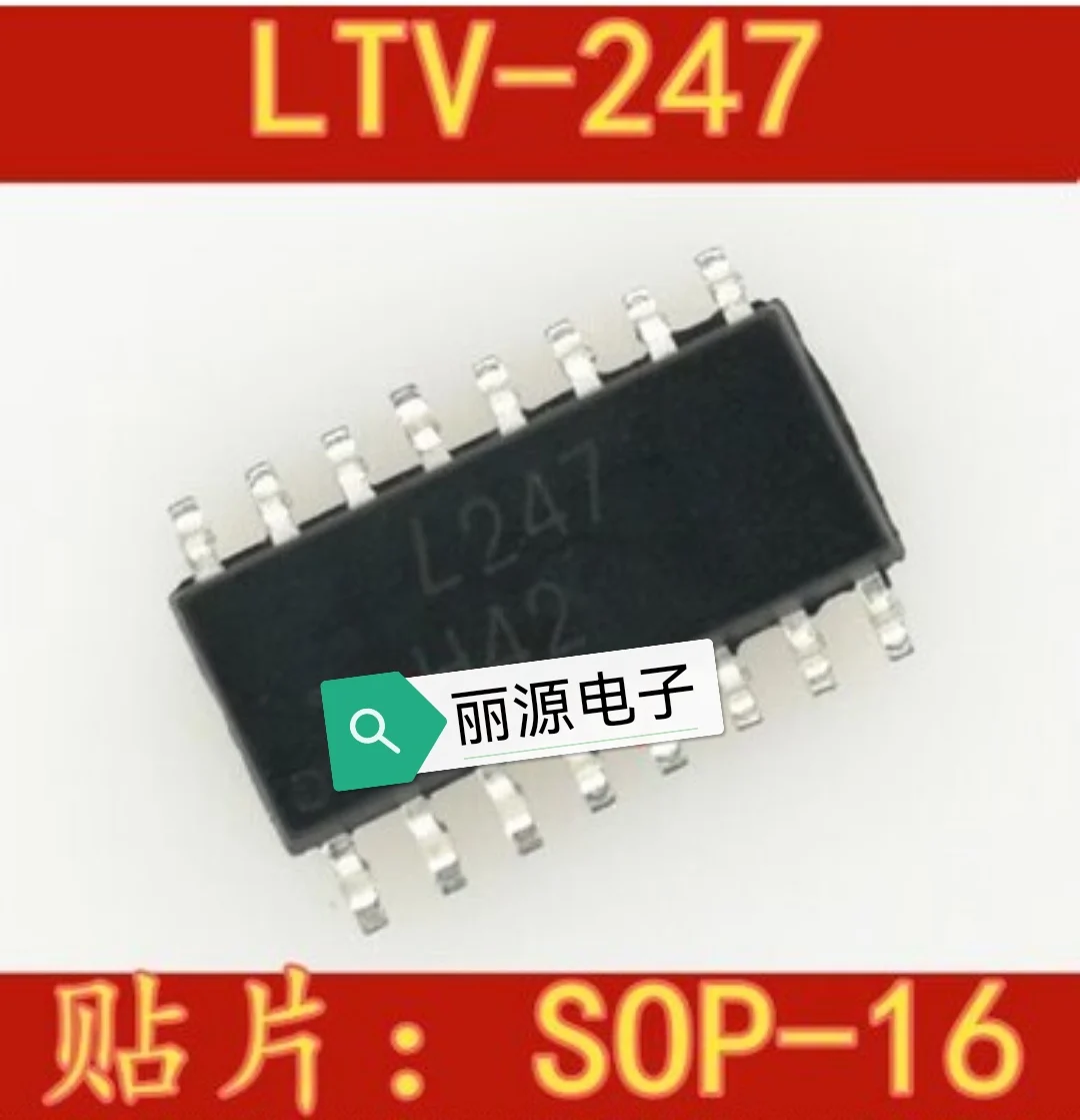 5 KS LTV-247 SOP16 L247 LTV247 247 Štyroch smeroch tranzistor svetlo spojky izolant